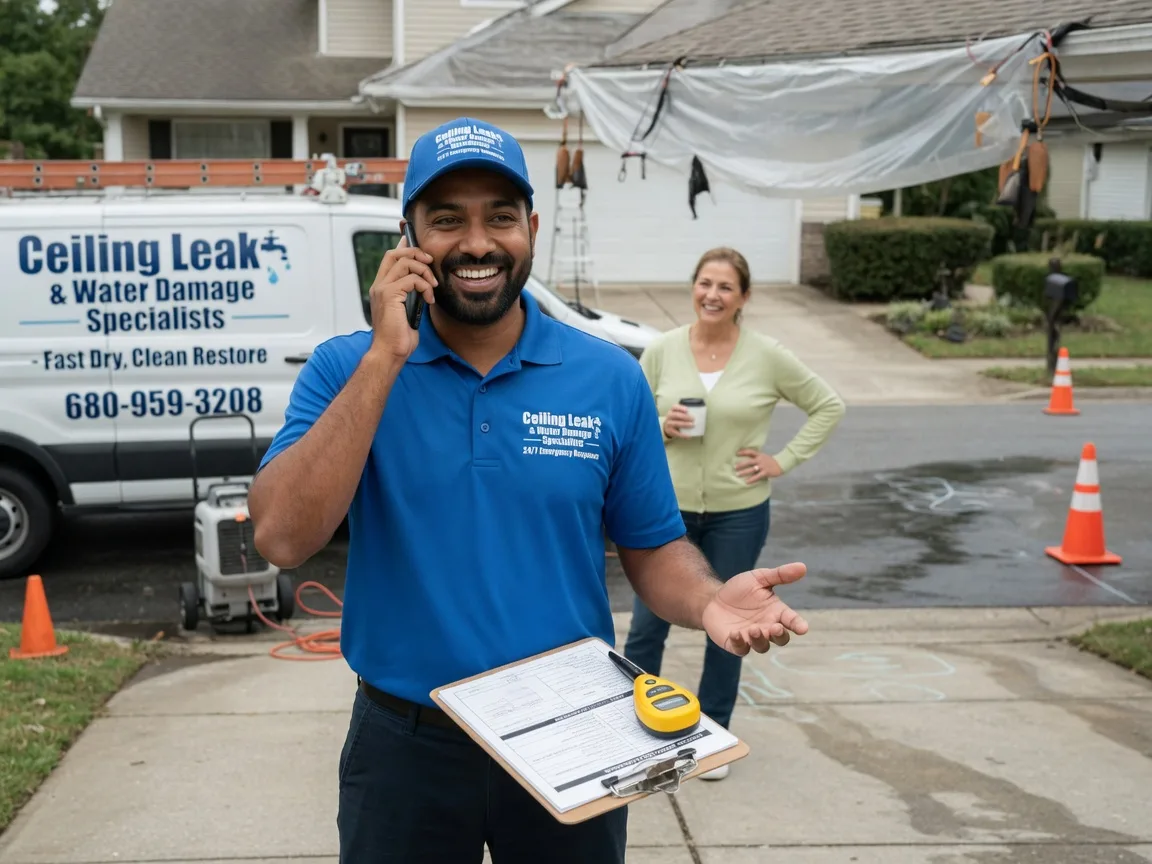 Ceiling Leak Cleanup Oldhams, VA FAQs